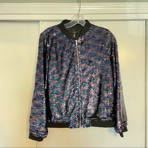 Soprano Sequin Bomber Jacket